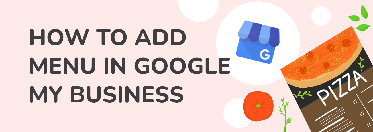 how to add menu in google my business